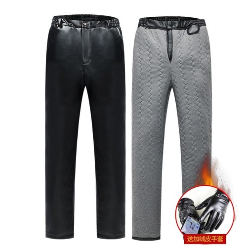 padded leather pants